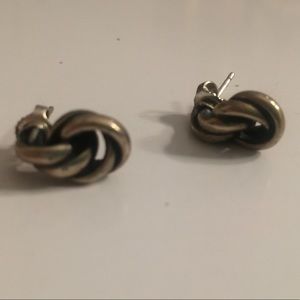 James Avery silver knot earrings